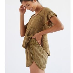 Anthropologie Daily Practice Gauzey Beach Shorts